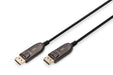 Digitus DisplayPort AOC Hybrid fibre optic cable - Displayport 1.4-8k/60Hz - UHD-II - gold plated contacts - 30m - black
