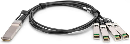 Digitus Universal 40 Gbit/s QSFP+ to 4x SFP+ 10 Gbit/s DAC Breakout Cable - 1 m - 10 Gbit/s per channel - Network Cable - Direct Attach Cable - Direct Attach Copper