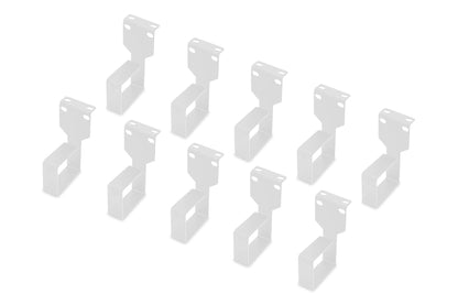 DIGITUS 1U cable holder for 483 mm (19") network cabinets & server racks - 10 pieces - cable management - robust sheet steel - grey