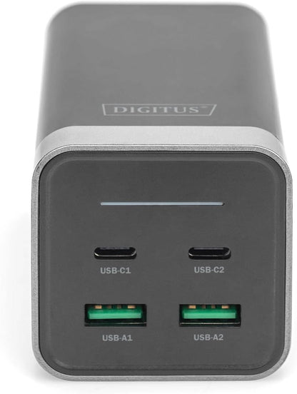 Digitus 4-Port GaN DA-10181 USB Charger Indoor Socket Output Current (Max) 3000mA 4 x U