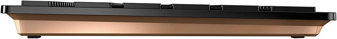 CHERRY DW 9100 SLIM, Wireless Desktop Set, EU Layout (QWERTY), Bluetooth & 2.4 GHz RF, Quiet Keys, Rechargeable, Bronze/Black