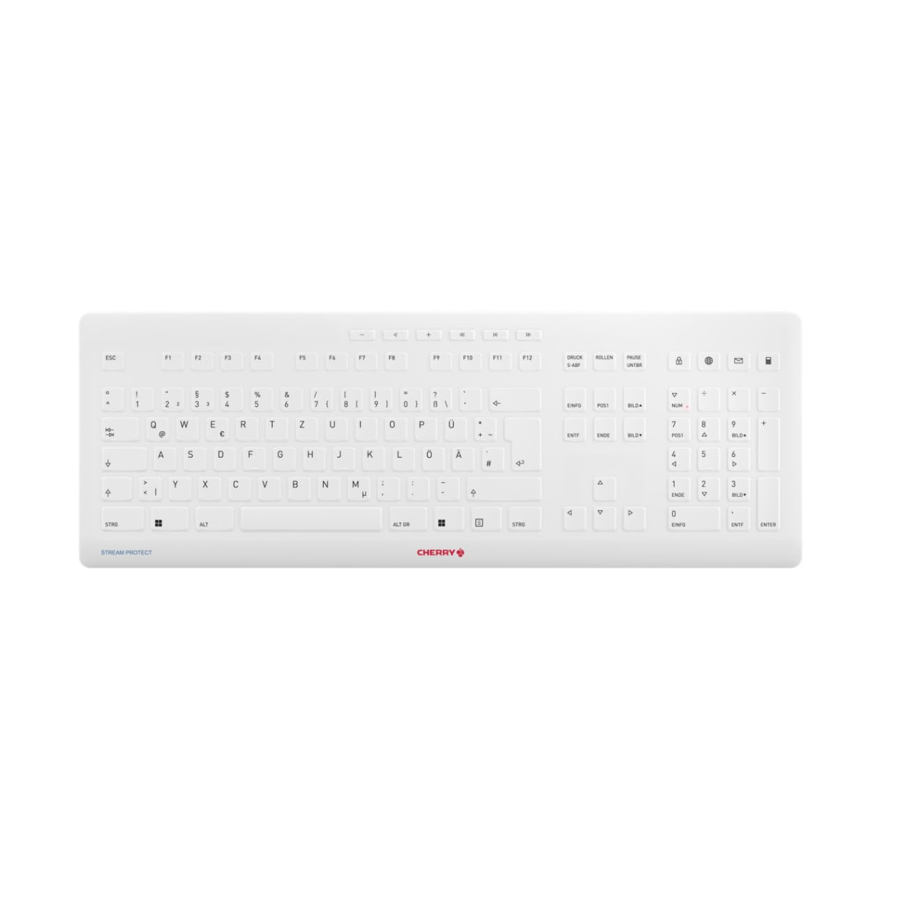 CHERRY TAS STREAM PROTECT KEYBOARD Wireless DE-Lay