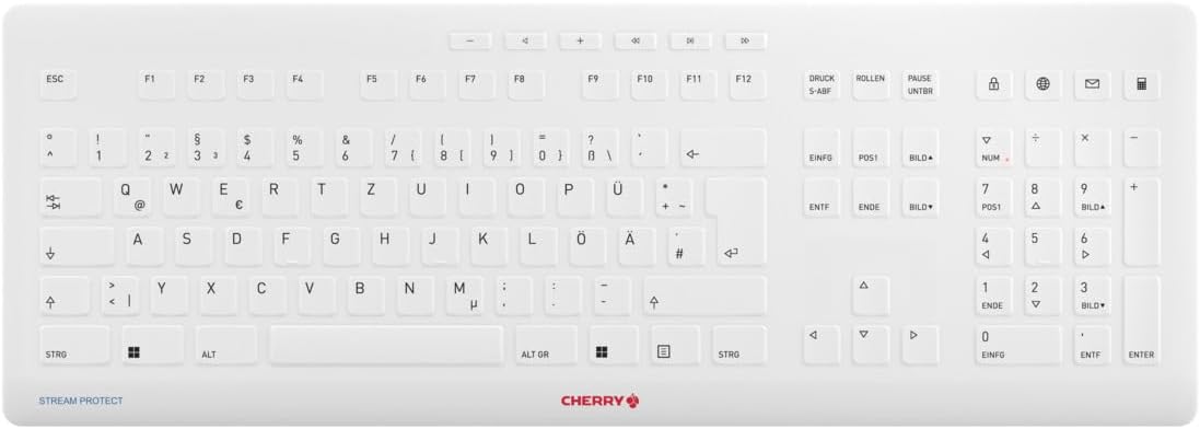 CHERRY TAS STREAM PROTECT KEYBOARD Wireless DE-Lay