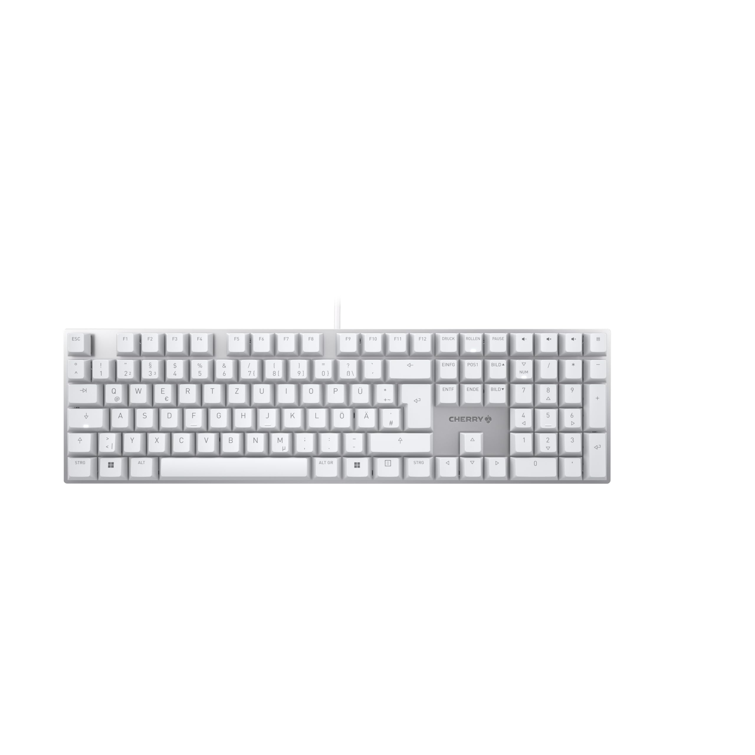 CHERRY TAS KC 200 MX Corded DE-Layout silber MX2A