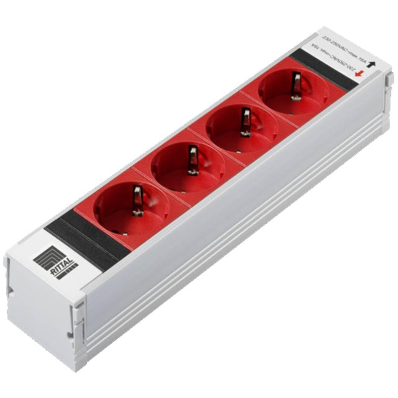 Rittal Einsteckmodul PSM 4x Schuko rot