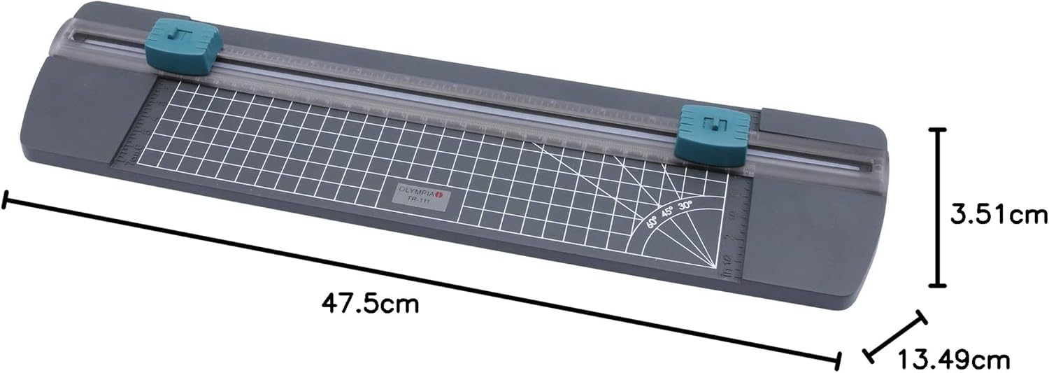 Olympia TR 111 Paper Trimmer Rotating Blade 30 cm Wide Cutting Area