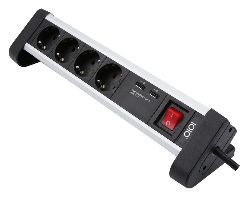 Olympia IOIO 4-fach Steckdosenleiste mit 2x USB S