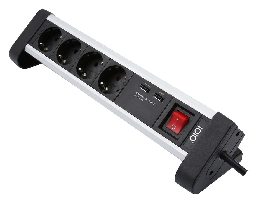 Olympia IOIO 4-fach Steckdosenleiste mit 2x USB S