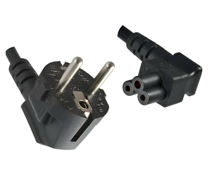 `EFB Netzkabel Schutzkontakt 90?-C5 90?,sw,3,0m,3x0`