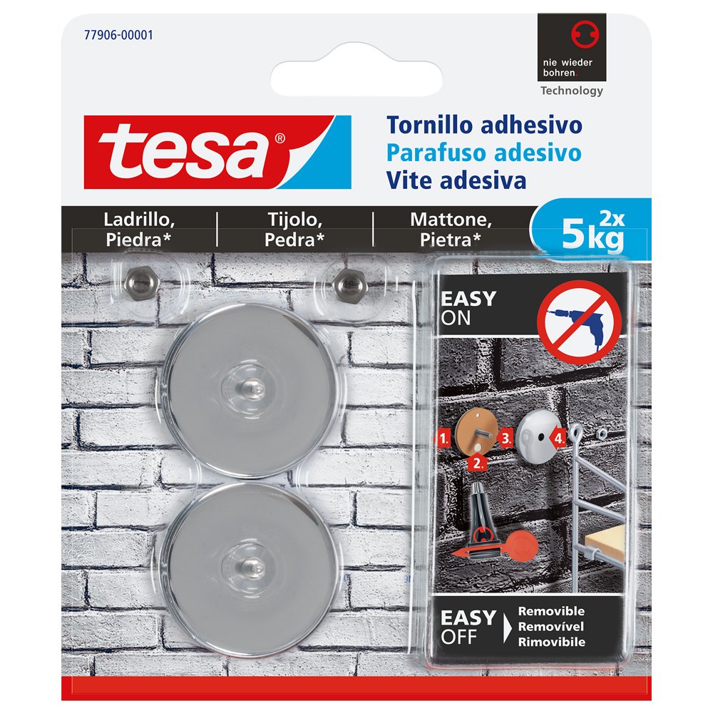 Tesa 77906 – 00001 – 00 Screw Round Adhesive for Brick and Stone (5 kg)