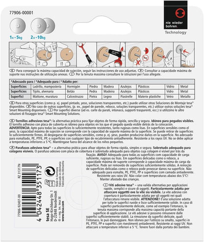 Tesa 77906 – 00001 – 00 Screw Round Adhesive for Brick and Stone (5 kg)