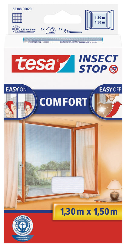 `tesa Fliegengitter Comfort Klettband 1,3x1,5m weiB`