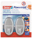 tesa Powerstrips Haken Large Oval matt-chrom
