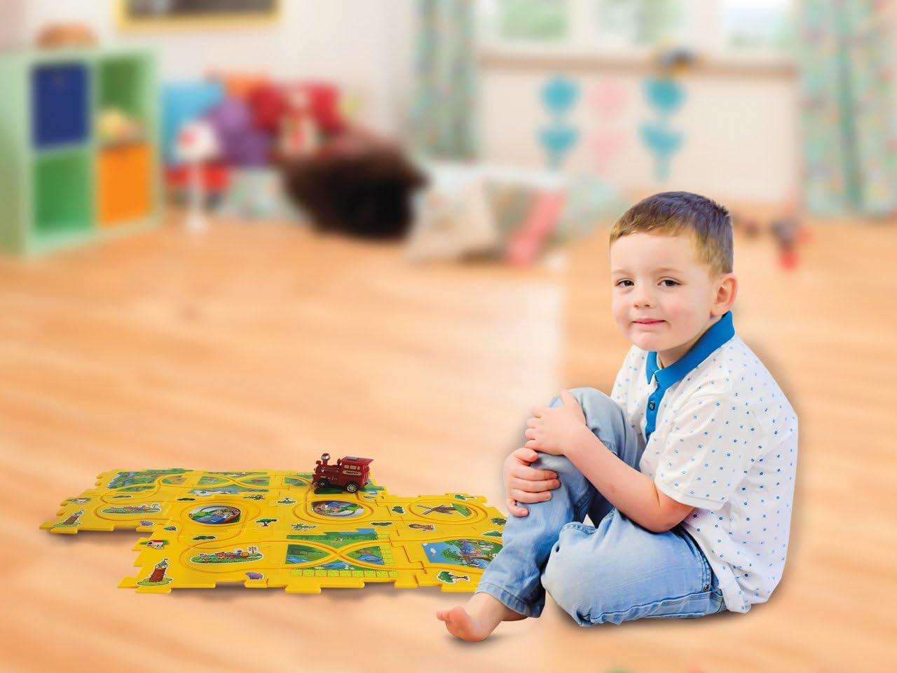 Jamara 460303 Train Dynamic Zoo Puzzle