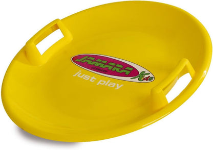 JAMARA -Snow Play Rutschteller 60cm-Haltegriffe an beiden Seiten, langlebiger, robuster Kunststoffkörper, Leichtgewicht mit nur 555 g Yellow
