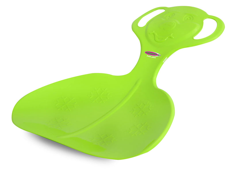 Jamara 460375 Green 460375-Snow Play Snow Glider Easy Grip, Bear Shape on Handle, Lightweight, Durable