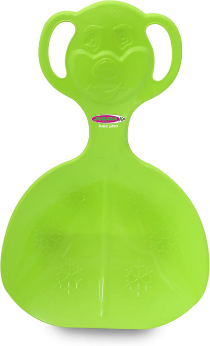Jamara 460375 Green 460375-Snow Play Snow Glider Easy Grip, Bear Shape on Handle, Lightweight, Durable