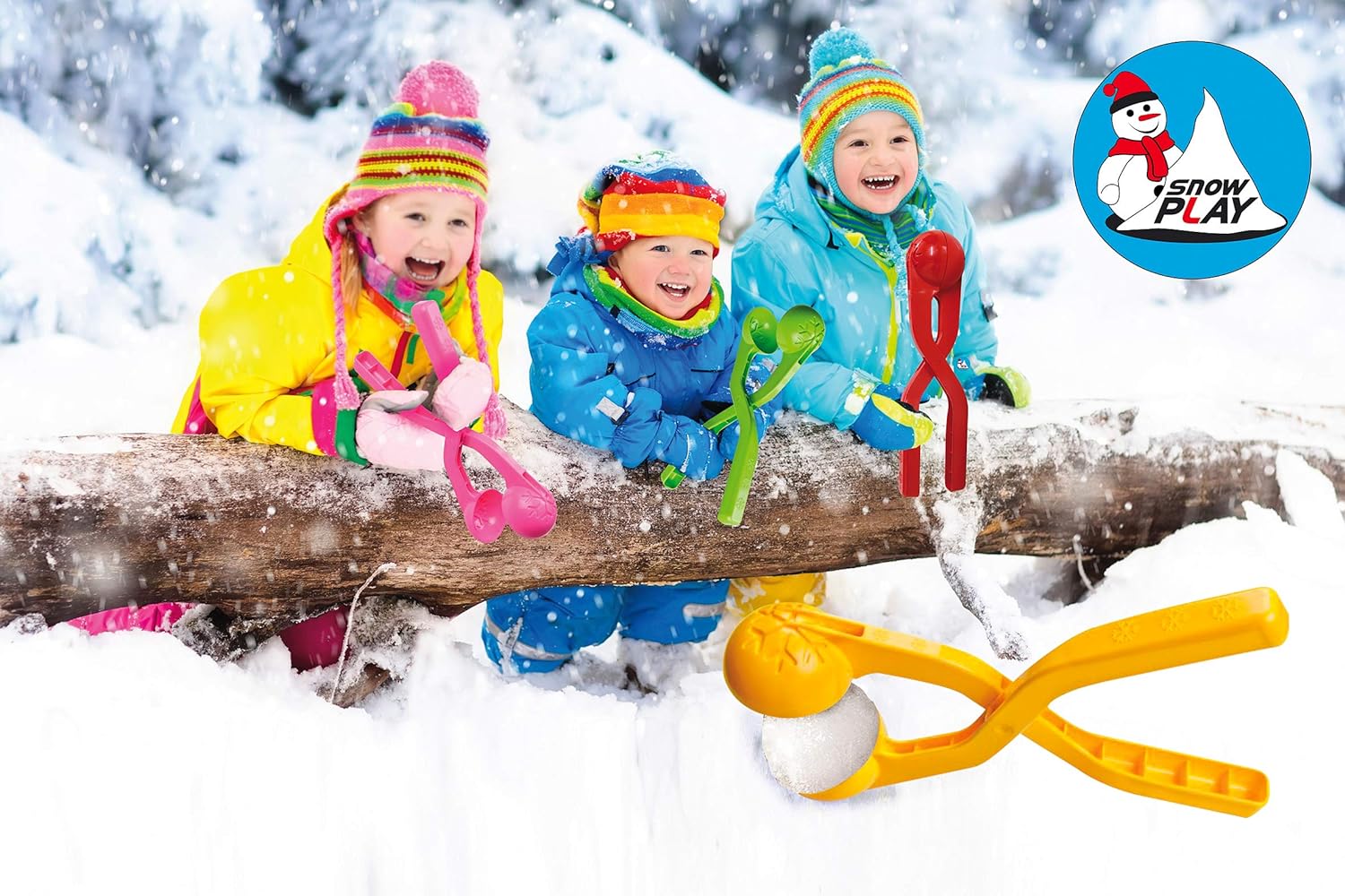 Jamara Snow Play Schneeballzange 38cm gelb/2+
