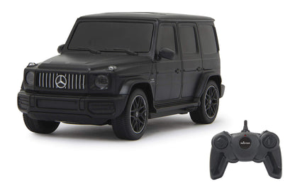 JAMARA 405191 - Mercedes-AMG G63 1:24 2,4GHz - offiziell lizenziert, bis zu 1 Stunde Fahrzeit bei ca. 9 Km/h, perfekt nachgebildete Details, hochwertige Verarbeitung, Schwarz