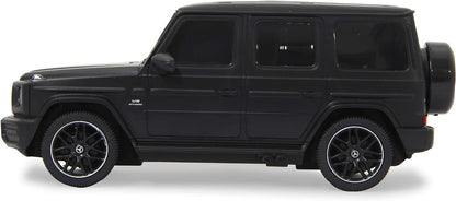 JAMARA 405191 - Mercedes-AMG G63 1:24 2,4GHz - offiziell lizenziert, bis zu 1 Stunde Fahrzeit bei ca. 9 Km/h, perfekt nachgebildete Details, hochwertige Verarbeitung, Schwarz