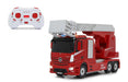 JAMARA 405212 Brigade Rotary Mercedes-Benz Antos 1:24 2.4GHz-Realistic Engine Sound, Horn, rotatable/extendable Ladder, LED Signal, fire Siren, Driving and reversing Light, red, One Size