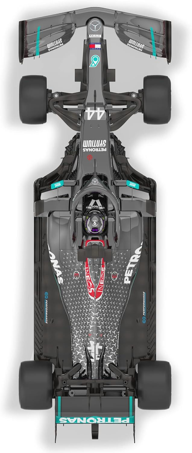 JAMARA 402106 Mercedes-AMG F1 W11 EQ Performance 1:12-2.4GHz for Multiplayer Operation, Officially Licensed, Faithful Painting, Includes Decorative Sheet, Black