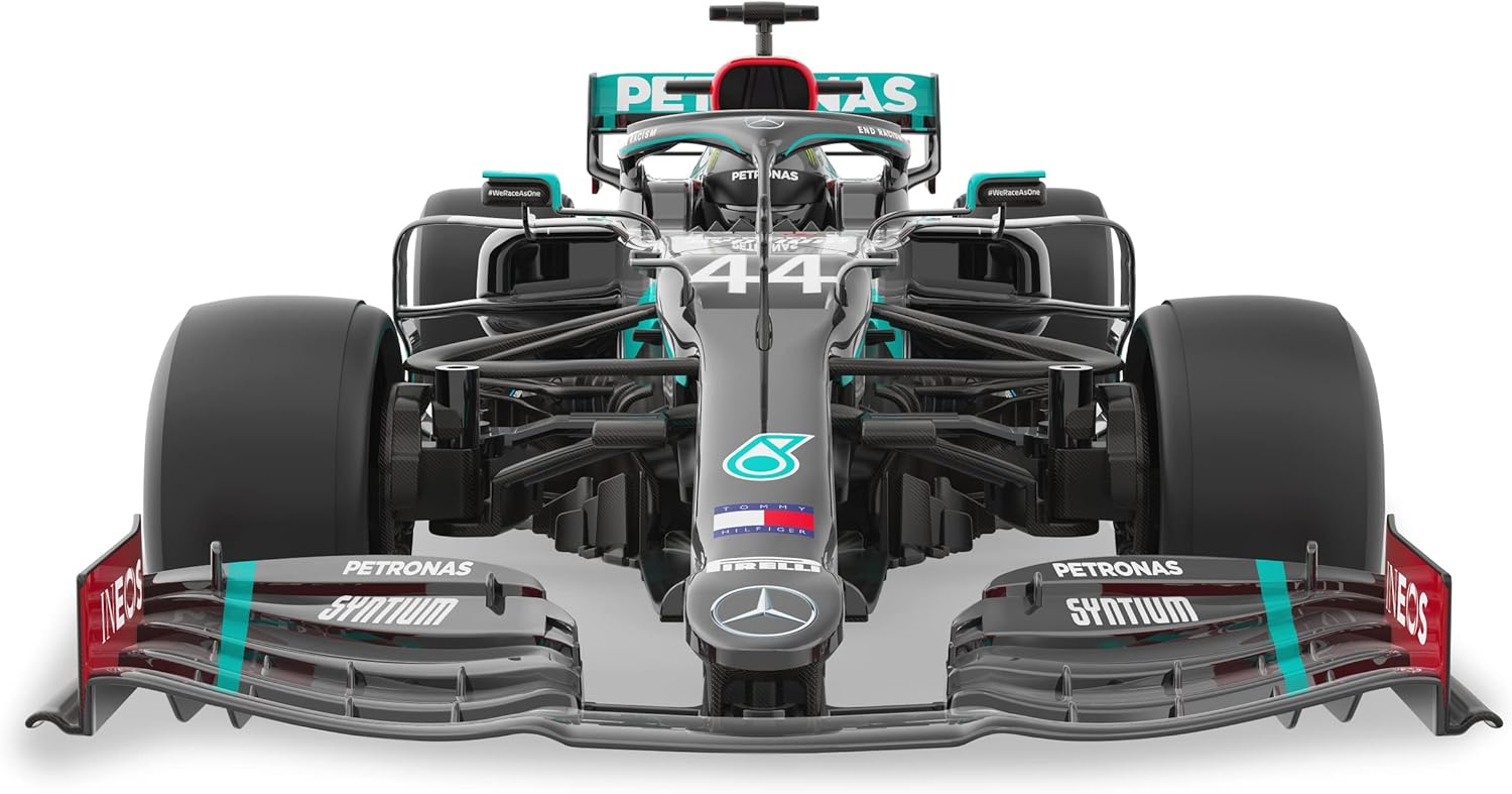 JAMARA 402106 Mercedes-AMG F1 W11 EQ Performance 1:12-2.4GHz for Multiplayer Operation, Officially Licensed, Faithful Painting, Includes Decorative Sheet, Black