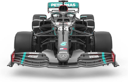 JAMARA 402107 Mercedes-AMG F1 W11 EQ Performance 1:18-2.4GHz for Multiplayer Operation, Officially Licensed, Faithful Painting, Includes Decorative Sheet, Black