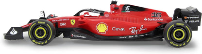 JAMARA 402110 Ferrari F1-75 1:18 2.4GHz for Multiplayer Operation, Officially Licensed, Faithful Painting, RC car Deluxe, red