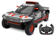 JAMARA 402160 Audi RS Q e-tron E2 1:14 2,4GHz Tür manuell -transparente Windschutzscheibe, LED Licht, RC-Auto Deluxe Cars, Grau