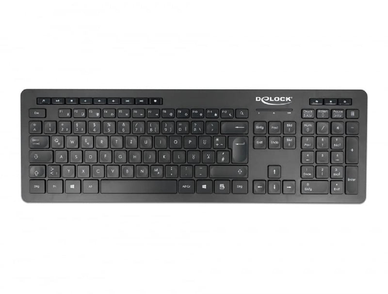 `DELOCK USB Tastatur 2,4 GHz kabellos schwarz - Lau`