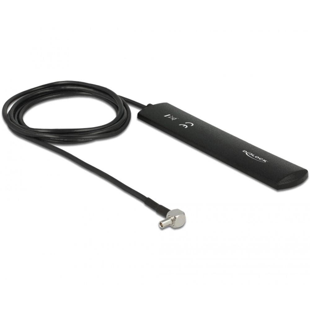 DELOCK LTE-Antenne TS-9 3dBi 90Ý starr 1.00m Klebe