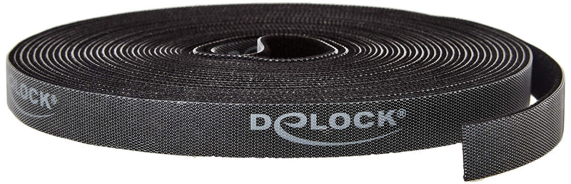 Delock Klettband auf Rolle L 10 m x B 15 mm schwarz