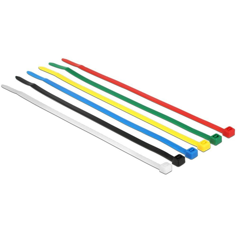 DELOCK Kabelbinder farbig 100 Stk L200 x B3,6 mm