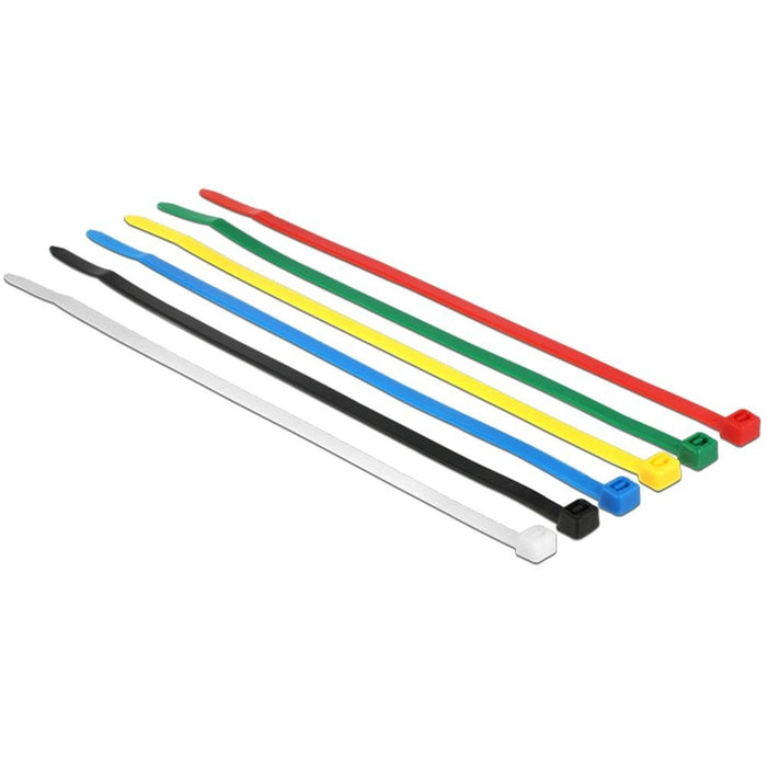 DELOCK Kabelbinder farbig 100 Stk L200 x B3,6 mm