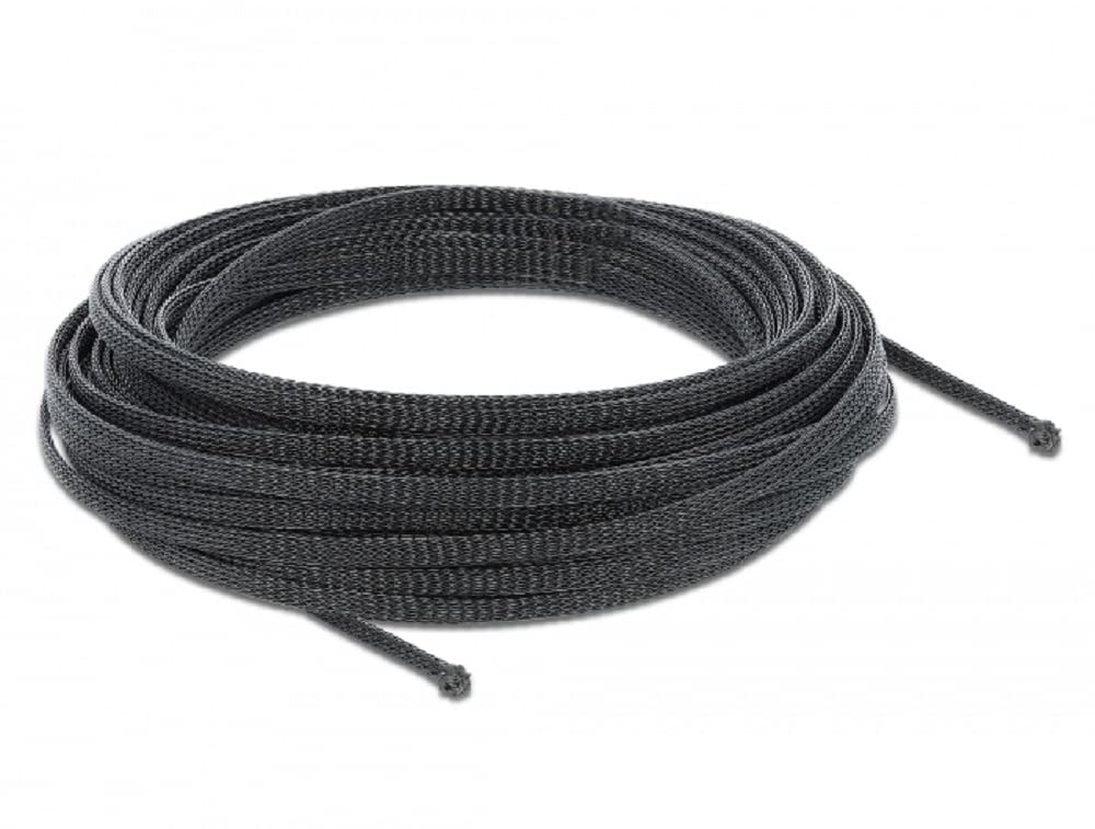 Delock Braided Hose Extendible 10 m x 3 mm Black