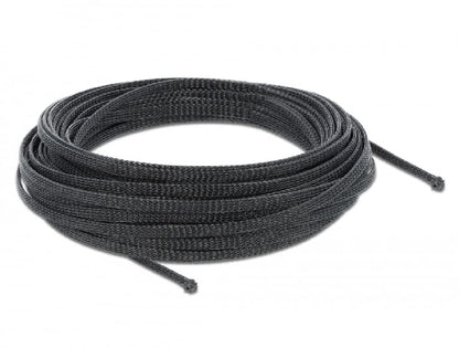 Delock Braided Hose Extendible 10 m x 3 mm Black