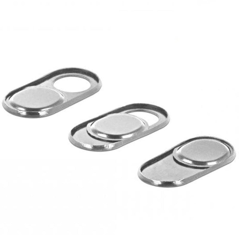 DeLOCK Webcam Cover for Notebook Tablet and Smartphone Pack of 3 Silver