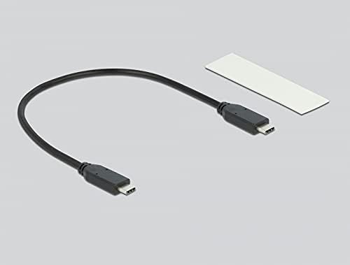 Delock External enclosure for M.2 NVMe PCIe SSD with SuperSpeed USB 20 Gbps (USB 3.2 Gen 2x2) USB Type-C socket - tool-free