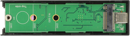 Delock Externes Gehäuse M.2 SSD 42/60/80 mm > SuperSpeed USB 10 Gbps (USB 3.1 Gen 2) USB Type-C Buchse werkzeugfrei