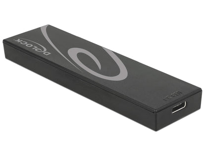 Delock Externes Gehäuse M.2 SSD 42/60/80 mm > SuperSpeed USB 10 Gbps (USB 3.1 Gen 2) USB Type-C Buchse werkzeugfrei