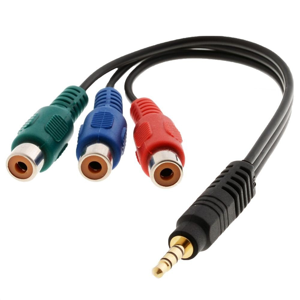 DELOCK Videokabel 1x 3,5mm Klinke -> 3x Cinch St/B