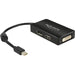 Delock 62623 Adapterkabel mini DisplayPort 1.1 Stecker > 1 x DisplayPort + 1 x HDMI + 1 x DVI 24+1 schwarz
