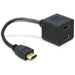 DELOCK HDMI Adapter A -> 2x A St/Bu 0.20m