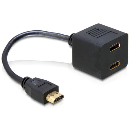 DELOCK HDMI Adapter A -> 2x A St/Bu 0.20m
