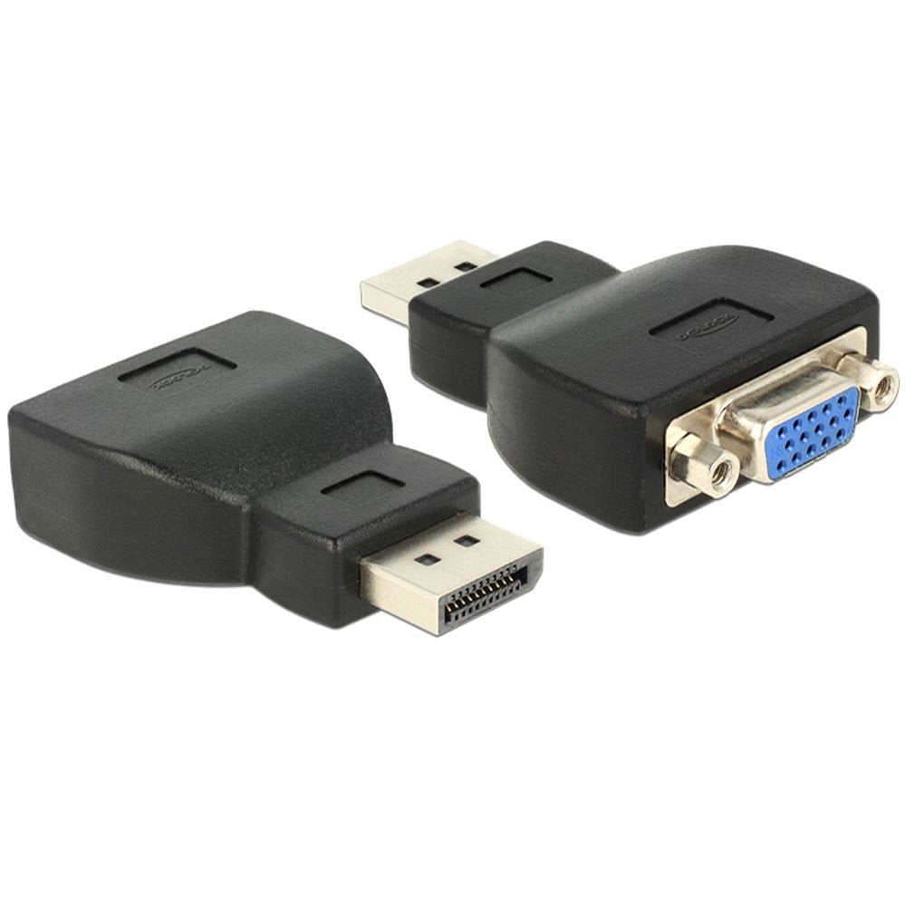 DeLock 65567 Adaptor DisplayPort 1.1 Male to VGA Female Black