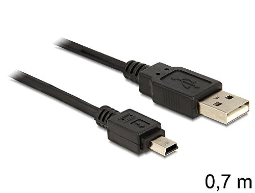 DeLOCK Cable USB 2.0-A > USB Mini-B 5-Pin 0, 70 m St