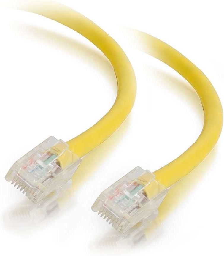 C2G 3M Cat5e Ethernet RJ45 High Speed Network Cable, LAN Lead YELLOW Cat5e PVC UTP Patch Cable Non-Booted 3M Yellow