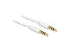 DELOCK Klinkekabel 3,5mm -> 3,5mm St/St 0.50m 4Pin