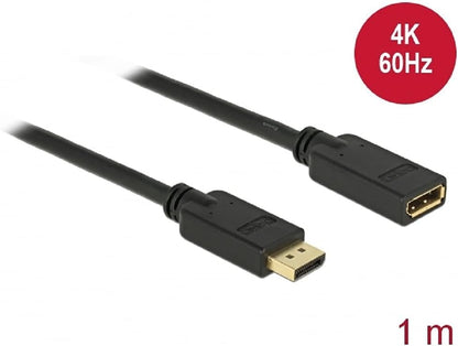 DeLock DisplayPort 1.2 Verlängerungskabel 4K 60 Hz 1 m - DigitalDisplayVideo (83809)
